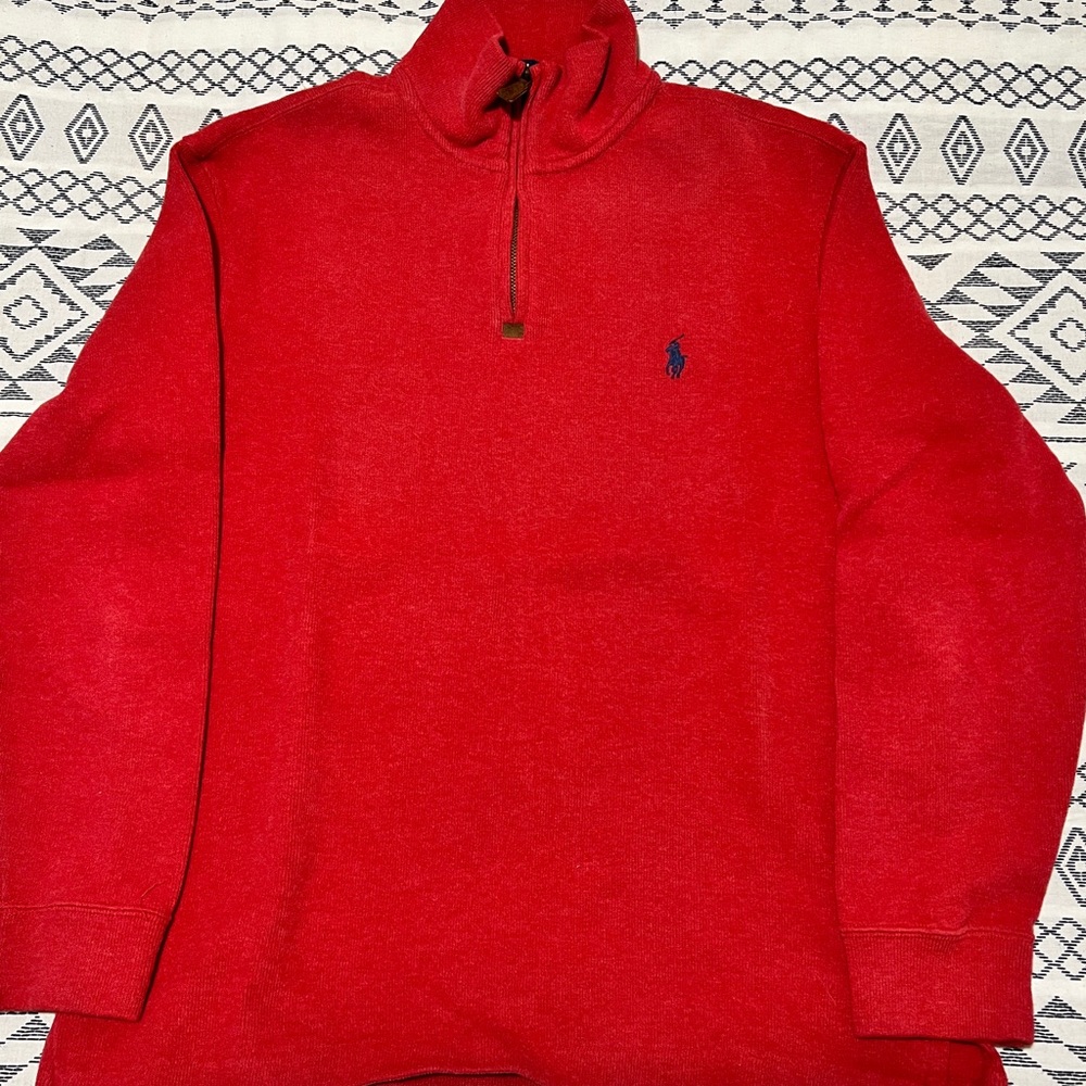 Polo Ralph Lauren 1/4 Zip Sweater - Red
